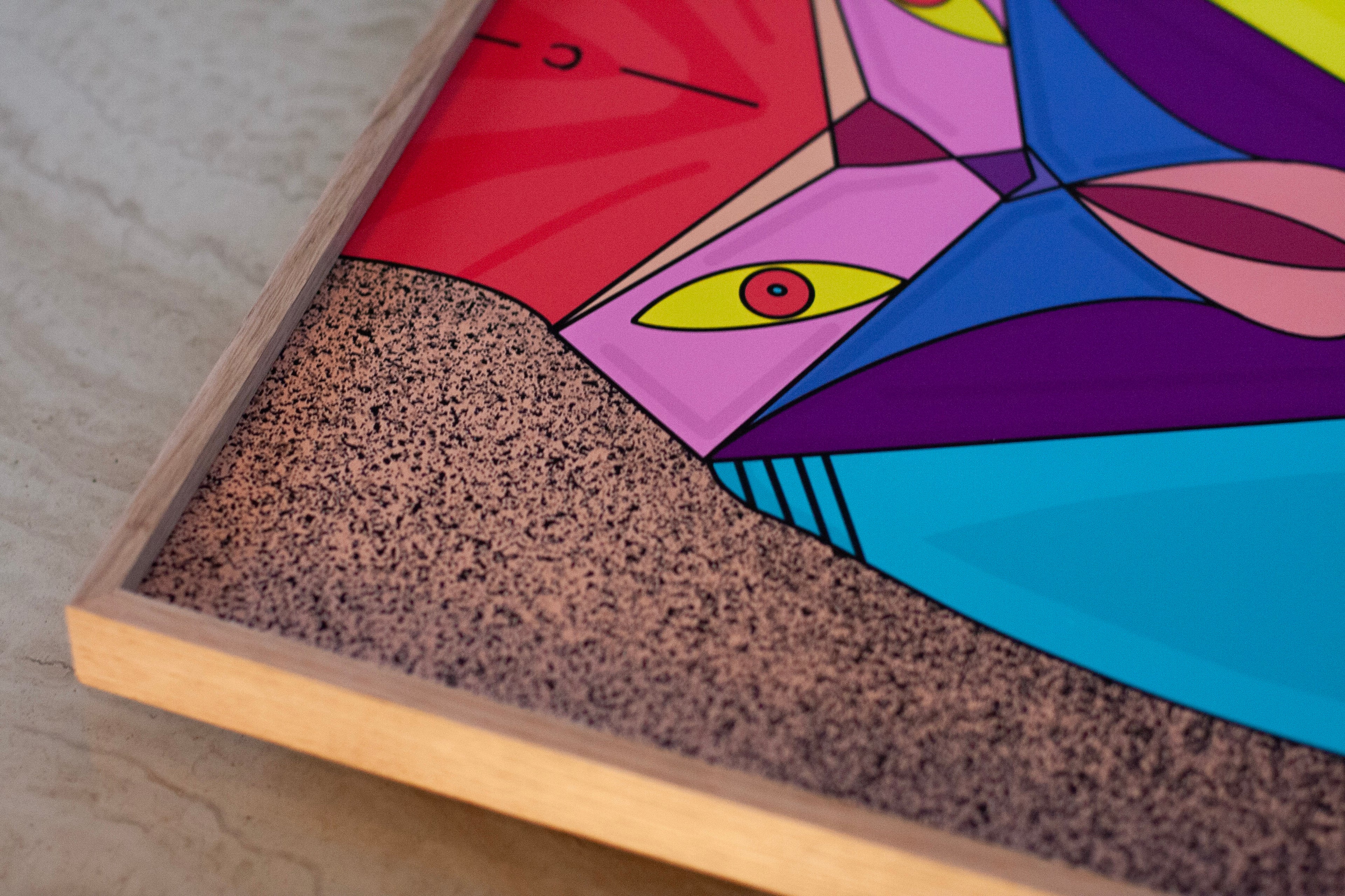 Detail close-up of the fine art print “Unapologetically Myself” by Antonija Butković.